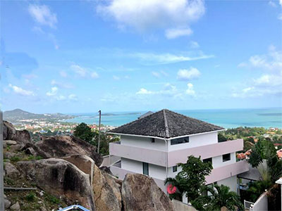 Villa SIAM studio Dream view from the balcony Chaweng Bay north